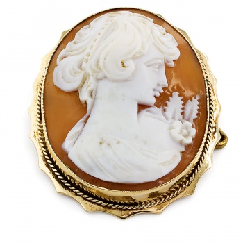 9ct gold Cameo Brooch